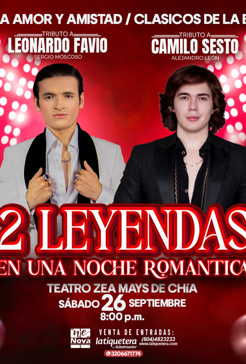 2 leyendas en una noche romántica en Chía 2 leyendas en una noche romántica en Chía