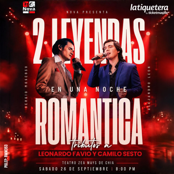 2 leyendas en una noche romántica en Chía 2 leyendas en una noche romántica en Chía