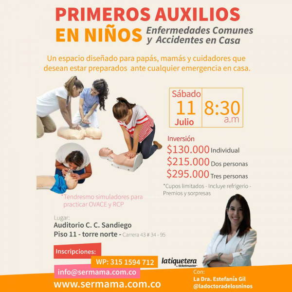 Primeros auxilios en niños: Enfermedades comunes y accidentes en casa Primeros auxilios en niños: Enfermedades comunes y accidentes en casa