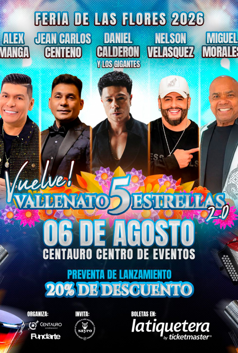 Vallenato 5 Estrellas - Envigado Vallenato 5 Estrellas - Envigado