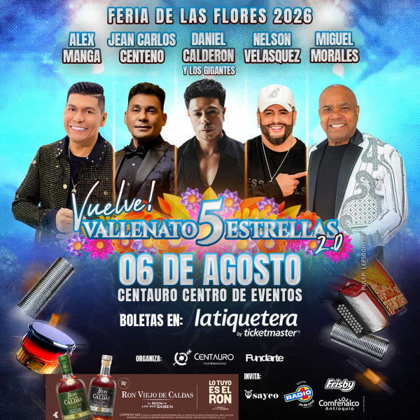 Vallenato 5 Estrellas - Envigado Vallenato 5 Estrellas - Envigado