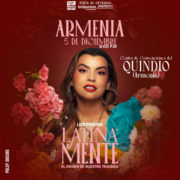 "Latinamente" Liss Pereira en Armenia "Latinamente" Liss Pereira en Armenia