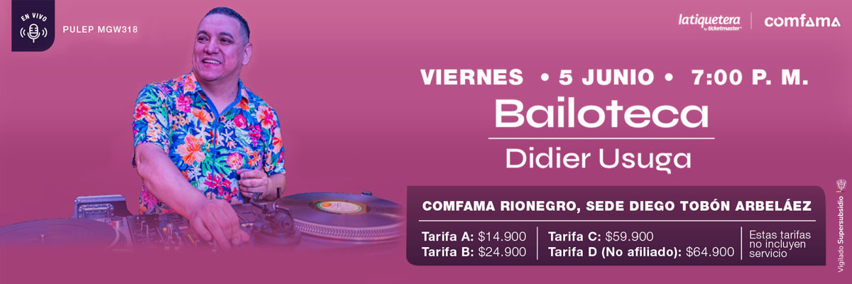 ¡Bailoteca con Didier Usuga! ¡Bailoteca con Didier Usuga!