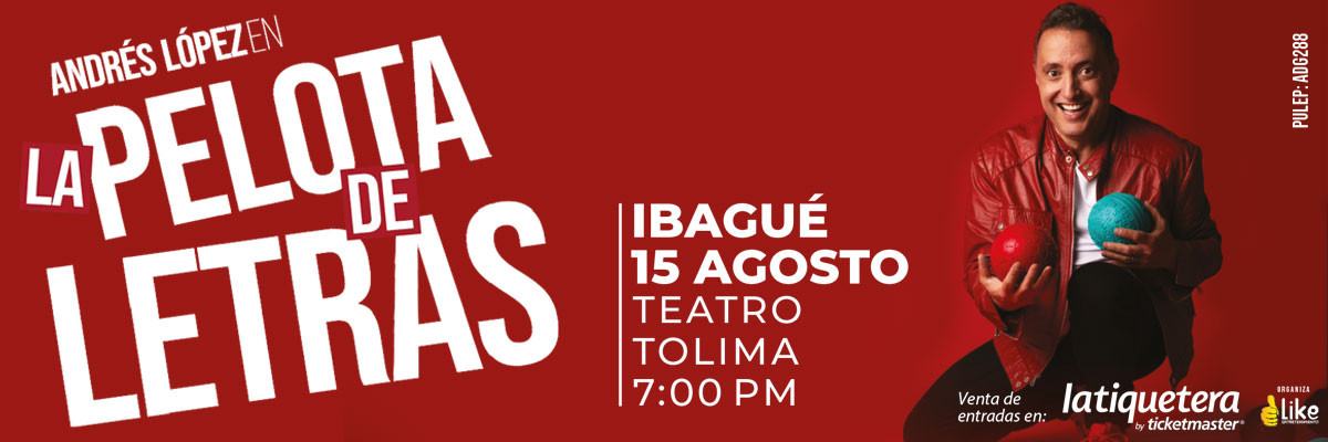 Andrés López - La pelota de letras en Ibagué Andrés López - La pelota de letras en Ibagué
