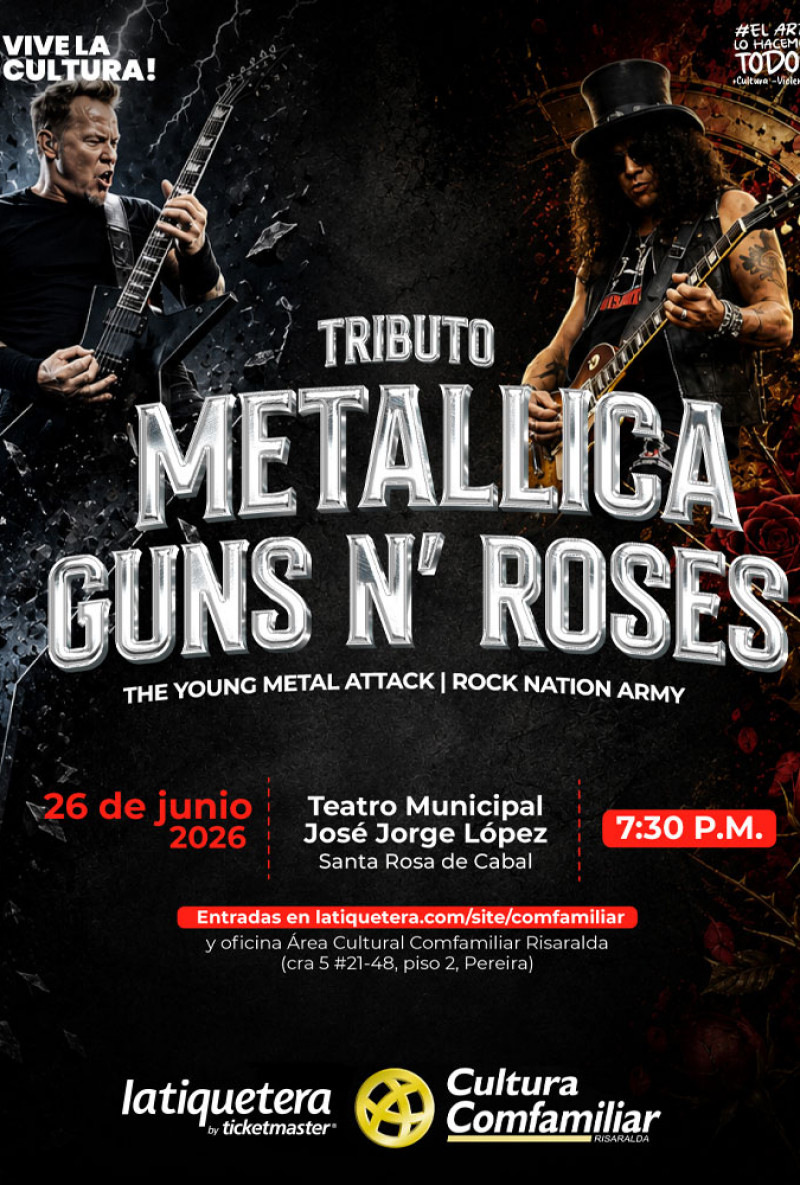Tributo a Guns and Roses y Metallica - Santa Rosa de Cabal Tributo a Guns and Roses y Metallica - Santa Rosa de Cabal