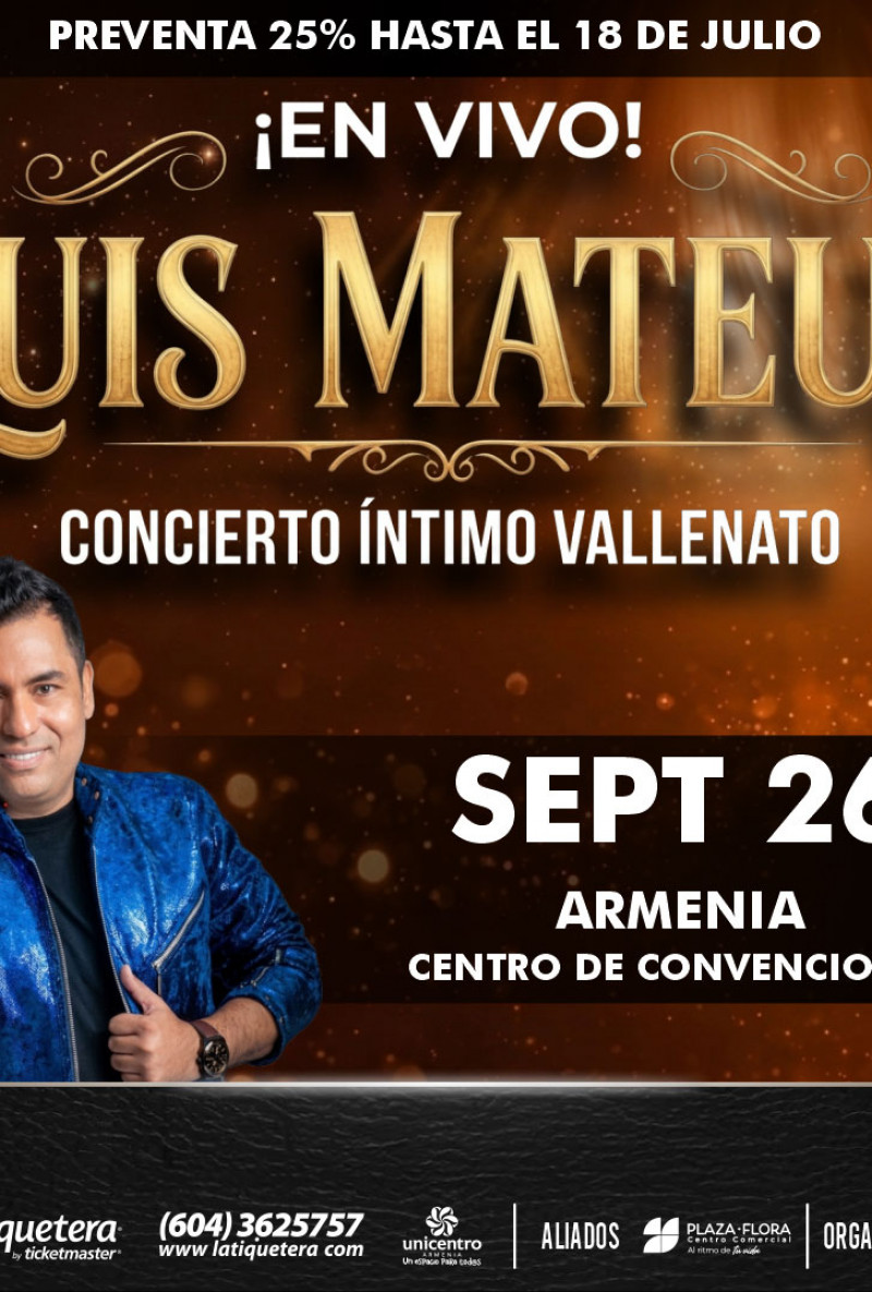 Concierto intimo Vallenato con Luis Mateus Concierto intimo Vallenato con Luis Mateus