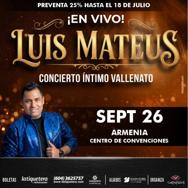 Concierto intimo Vallenato con Luis Mateus Concierto intimo Vallenato con Luis Mateus