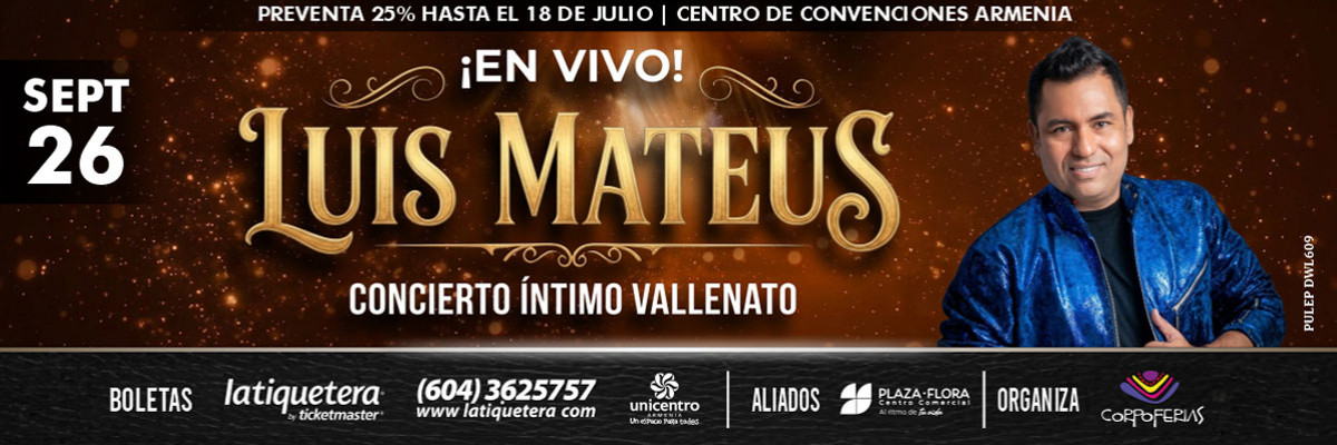 Concierto intimo Vallenato con Luis Mateus Concierto intimo Vallenato con Luis Mateus