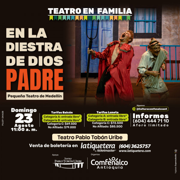 Teatro en familia: En la diestra de Dios padre Teatro en familia: En la diestra de Dios padre