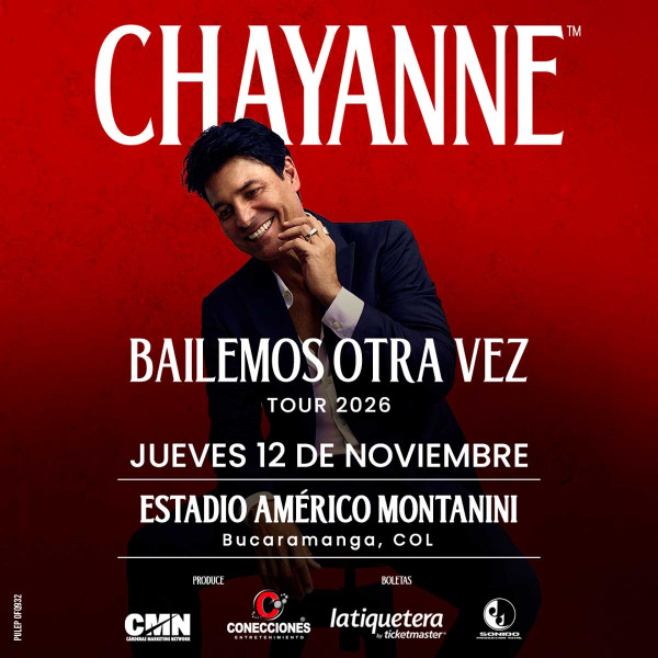 Chayanne, Bailemos otra vez tour 2026 - Bucaramanga Chayanne, Bailemos otra vez tour 2026 - Bucaramanga