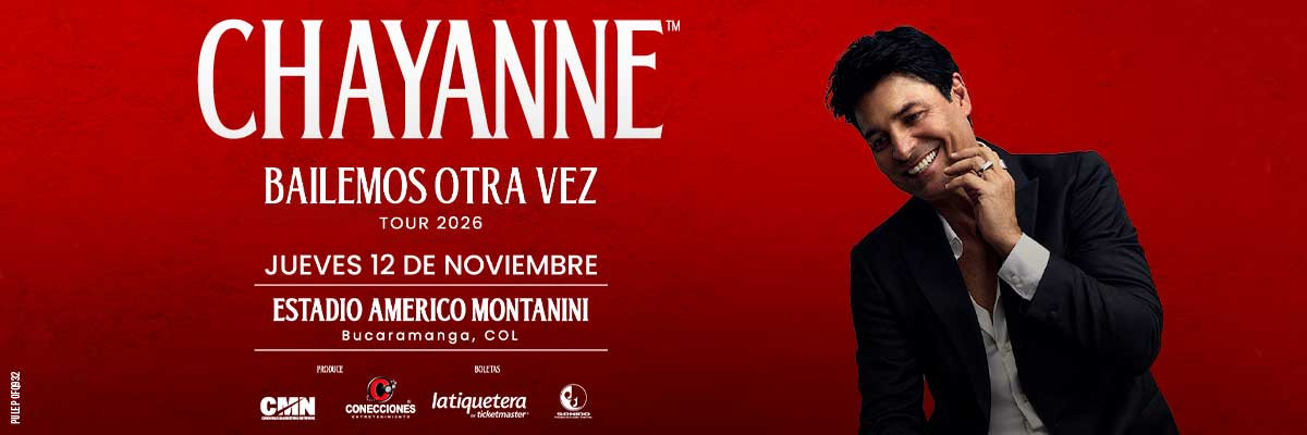 Chayanne, Bailemos otra vez tour 2026 - Bucaramanga Chayanne, Bailemos otra vez tour 2026 - Bucaramanga